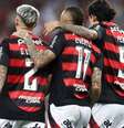 Pedro comemora. Foi dele o segundo gol do Flamengo sobre o Botafogo-PB.  Foto:   Adriano Fontes/Flamengo / Jogada10