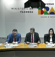 Coletiva de imprensa com o ministro Fernando Haddad (Fazenda) e com a ministra Simone Tebet (Planejamento e Orçamento)  Foto: Reprodução/YouTube/Ministério da Fazenda