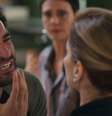 Afonso em ataque verbal contra a mãe: um filhinho de papai que não conhece o mundo real  Foto: Reprodução/TV