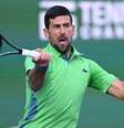 Djokovic jogando em Indian Wells.   Foto: Peter Staples/ATP / Esporte News Mundo