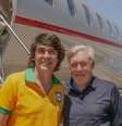 Carlo Ancelotti embarca rumo ao Brasil para se apresentar à Seleção  Foto: Reprodução/Instagram/@fabriziorom