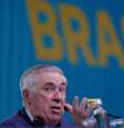 Carlo Ancelotti foi apresentado em evento no Rio  Foto: ANSA / Ansa - Brasil