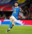 Beraldo com a camisa da Seleção Brasileira  Foto: Getty Images/Mike Egerton/PA Images