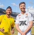 Neymar e Mr Beast juntos durante gravação de conteúdo para o canal do youtuber  Foto: Instagram/@mrbeast / Reprodução