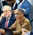 Comissão de Serviços de Infraestrutura (CI) recebe a ministra de Estado do Meio Ambiente e Mudança do Clima, para discutir com os senadores a possível criação de uma unidade de conservação marinha na Região Norte.     Foto: Divulgação/Senado Federal