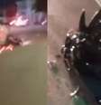 Mulher dirige arrastando moto de entregador por quase 2 km em Manaus  Foto: Reprodução/Facebook