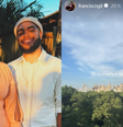 Francisco Gil chega nos EUA para ficar com a mãe, Preta Gil  Foto: Reprodução/Instagram @franciscogil