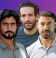 Ivan (Renato Góes), Afonso (Humberto Carrão) e César (Cauã Reymond) são os protagonistas masculinos de 'Vale Tudo'  Foto: Fotomontagem: Sala de TV