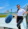Nayane Porto, pilota que comandava avião que levava Lívia Andrade  Foto: Reprodução/Instagram