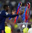 Ousmane Dembélé comemora título da Liga dos Campeões  Foto: Mike Egerton/PA Images/Getty Images