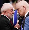 Lula saiu em defesa de Alexandre de Moraes em discurso durante congresso do PSB  Foto: Wilton Junior/Estadão / Estadão