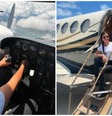 Quem é a piloto de 23 anos que comandou pouso de emergência de Lívia Andrade   Foto: Reprodução/Instagram/@naypbtz