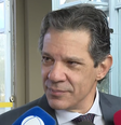 O ministro da Fazenda, Fernando Haddad, conversou com jornalistas nesta segunda-feira, 2  Foto: Reprodução/GloboNews