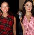 Festa junina com xadrez: esses 10 looks criativos e estilosos de famosas vão te convencer a usar a estampa.  Foto: AGNews / Purepeople