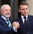 Lula é recebido por Macron na França  Foto: ANSA / Ansa - Brasil