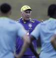 Ancelotti comanda treino da Seleção Brasileira  Foto: @rafaelribeirorioICBF