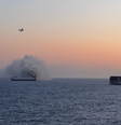 Navio Morning Midas abandonado no Oceano Pacífico  Foto: Marinha dos Estados Unidos / Divulgação