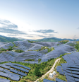 A capacidade de produção de energia solar criada pela China, somente em 2024, foi equivalente à soma de todas as instalações disponíveis na União Europeia  Foto: Getty Images / BBC News Brasil