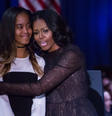 Michelle Obama e a filha mais velha, Malia  Foto: Cheriss May/NurPhoto