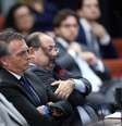 Jair Bolsonaro durante interrogatório na sala da Primeira Turma do Supremo Tribunal Federal (STF), em Brasília  Foto: Gustavo Moreno/STF