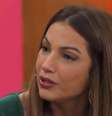 Patrícia Poeta na entrevista com os pais de Herus: sempre haverá quem interprete a comoção como artifício para aumentar a audiência  Foto: Reprodução/TV