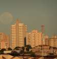 "Lua de Morango" vista de Campo Grande, em Mato Grosso do Sul  Foto: Wilmar Carrilho/Imagem cedida ao Terra