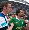 Torcedor do Porto invade link do sportv  Foto: Reprodução/Sportv