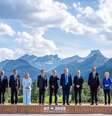 Líderes do G7 posam para foto em Kananaskis, no Canadá  Foto: ANSA / Ansa - Brasil