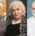 Othon Bastos, Nathália Timberg e Lima Duarte: grandes atores com poucas oportunidades na TV  Foto: Divulgação/TV Globo