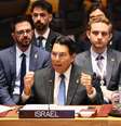 Embaixador israelense na ONU, Danny Danon, neste sábado, 20  Foto: Getty Images/Michael M. Santiago