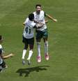 Jogadores do Palmeiras comemoram gol contra o Al Ahly  Foto: Mostafa Bassim/Anadolu  / Getty Images