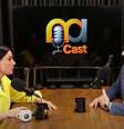 Márcia Dantas na entrevista com Marcelo Torres: os dois ocuparam bancadas de telejornais no SBT  Foto: Reprodução