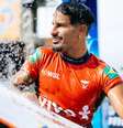 Ítalo Ferreira competiu em bateria na Vivo Rio Pro neste domingo  Foto: Thiago Diz/WSL / Thiago Diz/WSL