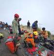 Operação de resgate durou 7 horas no Monte Rinjani  Foto: ANSA / Ansa - Brasil
