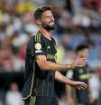 Olivier Giroud, do LAFC, em duelo contra o Flamengo na Copa do Mundo de Clubes  Foto:  Richard Sellers/Sportsphoto/Allstar via Getty Images