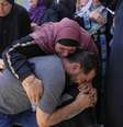 Palestinos lamentam a morte de Ammar Hamayel, de 13 anos, morto por um tiro do exército israelense em 24 de junho de 2025 em Kafr Malik.  Foto: © Nasser Nasser / AP / RFI
