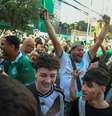 Torcida do Palmeiras acompanhou duelo nos arredores do Allianz Parque   Foto: EDI SOUSA/ATO PRESS / Estadão