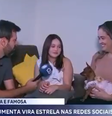 Cachorra ataca repórter da Record  Foto: Reprodução/Record