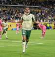 Maurício (Palmeiras) celebrando seu gol contra o Inter Miami, no dia 23.06.2025   Foto: Sportimage Ltd / Alamy Stock Photo