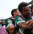 Paulinho comemora gol da classificação do Palmeiras no Mundial  Foto:  Cesar Greco/Palmeiras