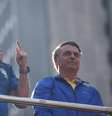 O governador Tarcísio de Freitas e o ex-presidente Jair Bolsonaro na Avenida Paulista.  Foto: Felipe Rau/Estadão / Estadão