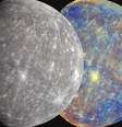 Mercúrio visto pela sonda Messenger (à esquerda) e uma aproximação de como seria visto pelo olho humano (à direita): descoberta pode ser uma janela para entender a composição e evolução do planeta mais próximo do Sol NASA/Johns Hopkins University Applied Physics Laboratory/Carnegie Institution of Washington  Foto: The Conversation