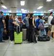 Passageiros em aeroporto prontos para embarque  Foto: ANSA / Ansa - Brasil