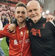 Diogo Jota e Taffarel trabalharam juntos no Liverpool  Foto: Reprodução/Instagram/Taffarel 
