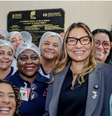 Janja visita hospitais no Rio de Janeiro  Foto: Reprodução/Instagram/@janjalula