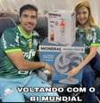 Abel Ferreira de Leila com o Mundial  Foto: Reprodução