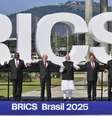Foto oficial da Cúpula do Brics no Rio de Janeiro, no Museu de Arte Moderna (MAM), na cidade do Rio de Janeiro, neste domingo, 6 de julho de 2025.  Foto: FELIX AVERBUG/ATO PRESS/ESTADÃO CONTEÚDO