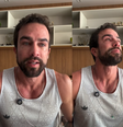 Erasmo Viana durante relato sobre vícios em publicação nas redes sociais  Foto: Instagram/@erasmo / Reprodução
