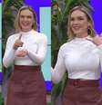 Eterna maravilha: Camila Galetti rememorou famosa coreografia que dançava no programa de Mara no SBT  Foto: Reprodução/TV