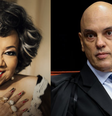Alcione esclarece 'crush' em Alexandre de Moraes: 'Meu ministro'  Foto: Reprodução/ Instagram / Contigo
